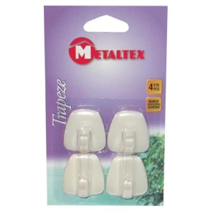 Crochet adh.trapèze x4 blister 291001 - METALTEX