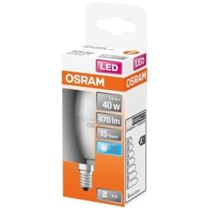 Led flamme dépolie + radiateur 5.5w e14 froid boite 1 - OSRAM