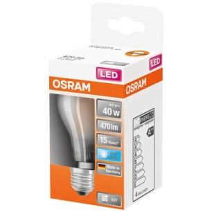 Led standard verre dépoli 4w e27 froid bte 1 - OSRAM