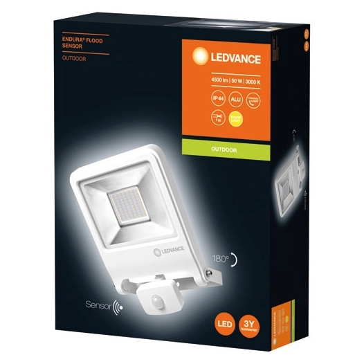 Projecteur endura flood 50w 4500lm 3000k blanc - LEDVANCE