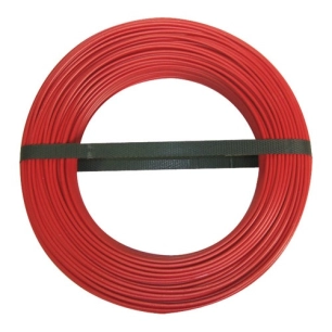Câble H07VU 1x2.5 10m rouge couronne - ELECTRALINE