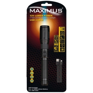 Lampe torche rechargeable Maximus 520 lumens 5w ip20 - MAXIMUS