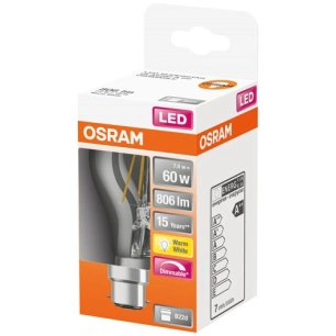 Led standard clair filament variable 7w b22 chaud boite 1 - OSRAM