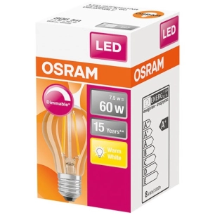 Ampoule led standard claire filament variable 75w60 e27 ch - OSRAM