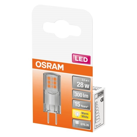 Led capsule claire 2.6w gy6.35 chaud boite de 1 - OSRAM