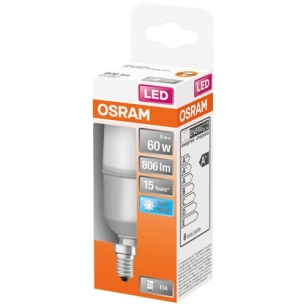 Led stick dépoli avec radiateur 8w e14 froid boite 1 - OSRAM
