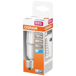 Led stick dépoli avec radiateur 8w e27 froid boite 1 - OSRAM