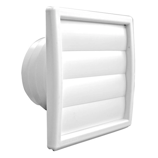 Clapet extérieur à volets blanc 100 à 130mm - AUTOGYRE