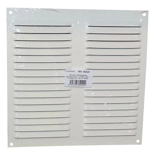 Grille alu blc à persiennes en appli.mousti.200x200 - AUTOGYRE