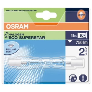 Tube r7s halogène 75mm 48W bl - OSRAM