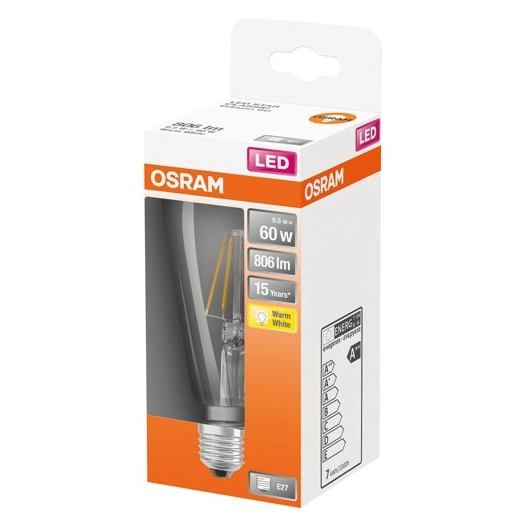 Led edison clair filament 7w e27 chaud bte 1 - OSRAM