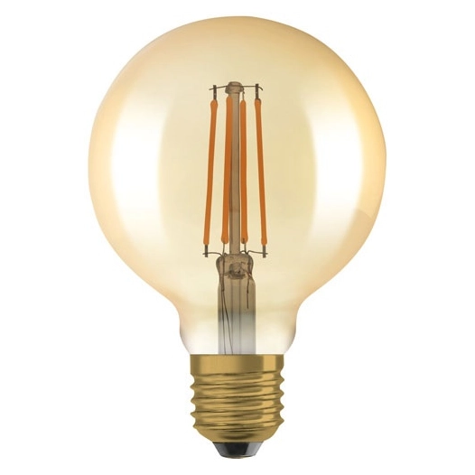 1906 globe 95mm clair filament variable or 6.5w e27 chaud b - OSRAM