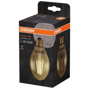 Ampoule Led ovale édition 1906 - claire - filament de 4,5 W équivalent 40 W - OSRAM