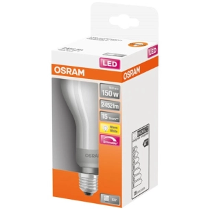 Led standard verre dépoli variable 18w e27 chaud boite 1 - OSRAM