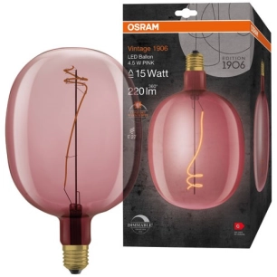 1906 ballon clair fil rose 4.5w e27 chaud - OSRAM