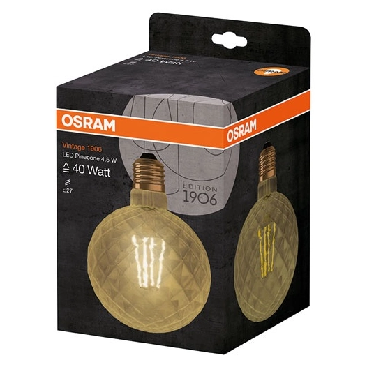 Amp.led pinecone édition 1906 claire filament or 4.5W+40 E2 - OSRAM