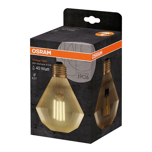 Amp.led diamond édition 1906 claire filament or 4.5W40 E27 - OSRAM