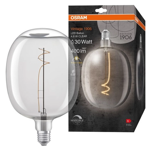 1906 ballon clair fil blanc 4.5w e27 chaud - OSRAM