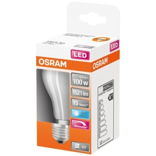 Led standard verre dépoli variable 12w e27 froid boite 1 - OSRAM