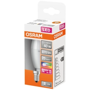 Led star+flamme RGBW dép+radiateur var.5.5W e14 chd bte1 - OSRAM