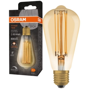 1906 edison clair fil d'or 8.8w e27 chaud - OSRAM