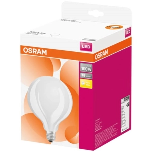 Led globe 125mm dépolie 10w100 e27 ch - OSRAM