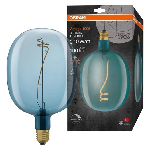 1906 ballon clair fil bleu 4.5w e27 chaud - OSRAM