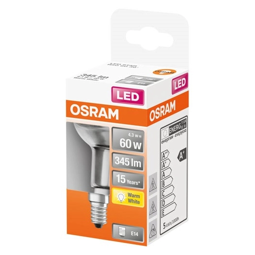 Spot r50 led verre clair 4.3w e14 chaud bte 1 - OSRAM