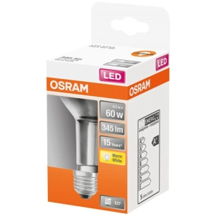 Spot r63 led verre clair 4.3w e27 chaud bte 1 - OSRAM