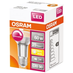 Ampoule led spot R63 variateur 59W60 E27 chaud - OSRAM