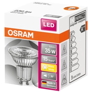 Spot par16 led 36 verre 2.6w gu10 chaud boite 1 - OSRAM