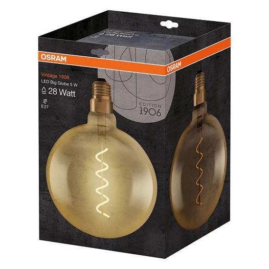 Amp.led globe 200mm édition 1906 clair filament or 5W28 E2 - OSRAM