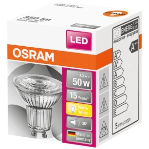 Spot par16 led 36 verre 4.3w gu10 chaud boite 1 - OSRAM
