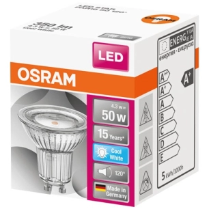 Spot par16 led 120 verre 4.3w gu10 froid boite 1 - OSRAM