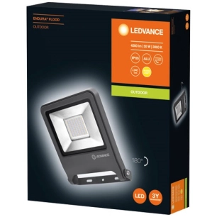 Projecteur led extérieur 50w 4000lm gris + câble - LEDVANCE