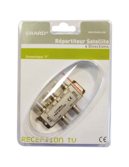''RÉPARTITEUR SATELLITE D'INTÉRIEUR - 4 DIRECTIONS - CONNECTIQUE ''''F'''' - Passag - ERARD''