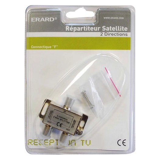 ''RÉPARTITEUR SATELLITE D'INTÉRIEUR - 2 DIRECTIONS - CONNECTIQUE ''''F'''' - Passag - ERARD''