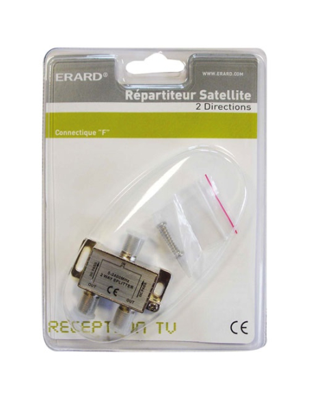 ''RÉPARTITEUR SATELLITE D'INTÉRIEUR - 2 DIRECTIONS - CONNECTIQUE ''''F'''' - Passag - ERARD''