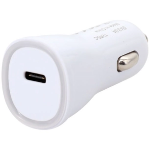 Chargeur USB C F - sur allume-cigare - 15W - Blanc - ERARD