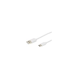 CORDON USB 2.0 - A M / C M - 3A - blanc - 1m - ERARD