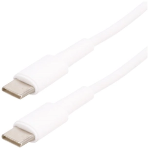 Cordon USB 2.0 - C M/M - 3A - blanc - 2m - ERARD