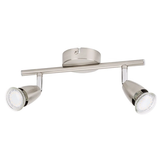 Spot led GU10 2x3W acier brossé - PROLIGHT