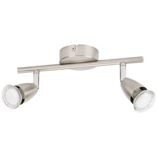 Spot led GU10 2x3W acier brossé - PROLIGHT