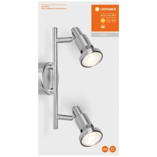 Plafonnier led spot 2x2.6W chaud led GU10 incluse - LEDVANCE
