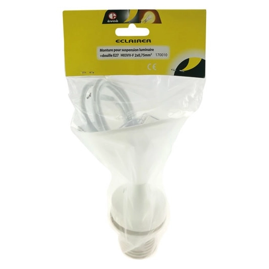 Ensemble plafonnier E27 60W - EVOE