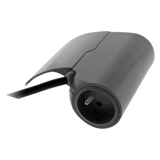 Prise ronde 16A 2p + t IP55 alu brossé - THOMSON