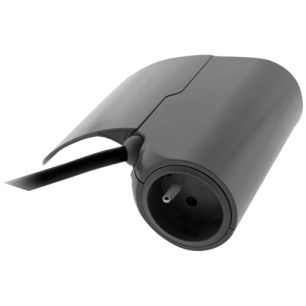 Prise ronde 16A 2p + t IP55 alu brossé - THOMSON