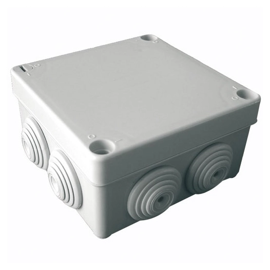 Boîte étanche carrée 100x100x50 à visser 1/4 de tour IP 55
