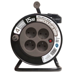 Enrouleur 15 mètresr 3G 1mm taupe - ZENITECH