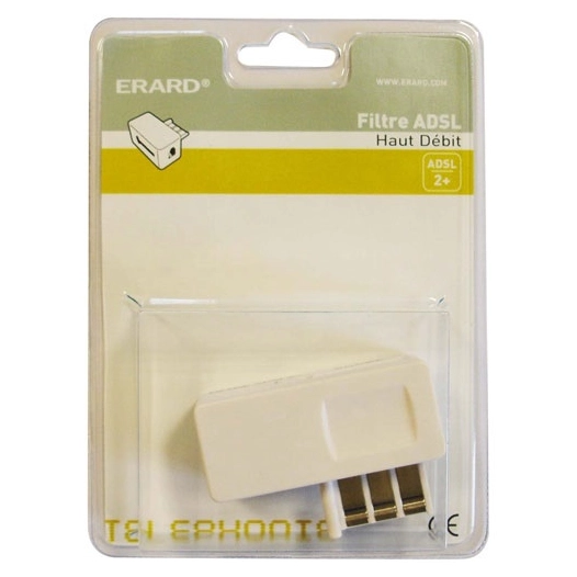 FILTRE ADSL 2+ - RJ11 F - PRISE T M/F - ERARD
